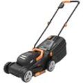 Akku-Rasenmäher WORX "WG730E", schwarz, Rasenmäher 20V4Ah, 200m², 30cm30-70mm, 30 Liter, bürstenlos