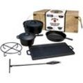 Topf-Set JIM BEAM BBQ, grau (graphit), Töpfe