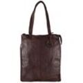 Cityrucksack HARBOUR 2ND "F ranka", Gr. B/H/T: 29cm x 36cm x 11cm, braun, Leder, casual, Rucksäcke, auch als Tasche tragbar