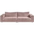 Big-Sofa PLACES OF STYLE "Enisa, legere Polsterung B/T/H: 290/127/85 cm", rosa (altrosa), B:290cm H:85cm T:127cm, Cord (88% Polyester / 12% Polyacryl), Sofas, Zeitloses und stylisches Loungemöbel, in Fein- und Breitcord