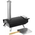 Grillkamin TEPRO "Pellet Pizzaofen Danbury", grau (schwarz, edelstahlfarben), B:76,5cm H:77cm T:35,2cm, Grills, BxTxH: 76,5x35,2x77 cm