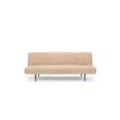 Schlafsofa INNOVATION LIVING ™ "Unfurl Bettsofa, Klappsofa, Gästebett, Couch, Schlaffunktion" Sofas Gr. B/H/T: 200cm x 81cm x 98cm, beige 3-stufig klappbar, Teddy Stoff, bequem, als Dauerschläfer geeignet