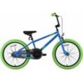 BMX-Rad BIKESTAR "BMX" Gr. 26, blau (blau, grün), Fahrräder, Kinder, 26cm, 20 Zoll (50,80cm)