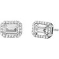 Paar Ohrstecker MICHAEL KORS "Schmuck Geschenk Silber 925 Ohrringe Halo Stud, MKC1724CZ040" Gr. Silber 925 (Sterlingsilber), silberfarben (silberfarben, kristallweiß, kristallweiß) Damen mit Zirkonia (synth.)