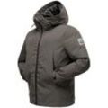 Outdoorjacke STONE HARBOUR "Moagaa" Gr. XXL (56), grau (anthrazit), Herren, Oberstoff: 100% Polyester, Futter: 100% Polyester, Wattierung: 100% Polyester, Ärmelfutter: 100% Polyester, Jacken, Sportliche, wasserdichte Winterjacke mit Kapuze