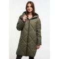 Wintermantel FRIEDA & FREDDIES "Padding Coat / Richelle", Damen, Gr. 42, grün (dunkelgrün), 100% Polyester, gemustert, casual, regular fit, Langarm, Mäntel, mit dezenten Farbdetails