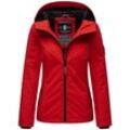 Outdoorjacke MARIKOO "Brombeere" Gr. XS (34), rot, Damen, Obermaterial: 100% Polyester, Innenmaterial: 100% Polyester, Jacken, sportliche Übergangsjacke mit Kapuze