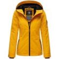 Outdoorjacke MARIKOO "Brombeere" Gr. S (36), gelb, Damen, Obermaterial: 100% Polyester, Innenmaterial: 100% Polyester, Jacken, sportliche Übergangsjacke mit Kapuze