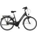 E-Bike FISCHER FAHRRAD "CITA 4.1i" E-Bikes Gr. 41 cm, 28 Zoll (71,12 cm), schwarz (schwarz matt) Pedelec, Elektrofahrrad für Damen u. Herren, Cityrad