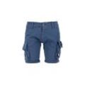 Shorts ALPHA INDUSTRIES "Alpha Industries Men - Shorts Crew Short Patch" Gr. 28, Normalgrößen, blau (new navy), Herren, Obermaterial: 98% Baumwolle, 2% Elastan, Futter: 100% Baumwolle, Hosen