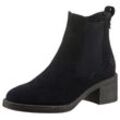 Chelseaboots TAMARIS Gr. 41, blau (navy) Damen Schuhe Blockabsatz, Stiefelette, Businessschuh mit Touch It-Ausstattung