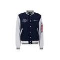 Bomberjacke ALPHA INDUSTRIES "Alpha Industries Men - Bomber Jackets Varsity Air Force Jacket" Gr. L, blau (ultra navy) Herren Jacken