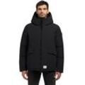 Steppjacke KHUJO "GERO" Gr. L (40), schwarz, Herren, Web, Obermaterial: 85% Polyester, 15% Baumwolle. Futter: 100% Polyester. Wattierung: 100% Polyester, unifarben, Jacken