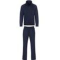 Jogginganzug TRIGEMA "TRIGEMA Jogginganzug" Gr. S, blau (navy) Herren Sportanzüge