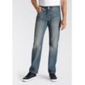 Straight-Jeans LEVI'S "501 LEVI'S ORIGINAL", Herren, Gr. 30, Länge 32, blau (misty lake), Denim/Jeans, Obermaterial: 100% Baumwolle, casual, normal lang, Jeans, mit Markenlabel