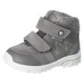 Snowboots PEPINO BY RICOSTA "Dario WMS: normal" Gr. 22, grau, Kinder, Leder, Textil, Schuhe, Klettstiefel, Winterstiefel, Babystiefel mit Klettverschluss