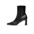 Schlupfboots HENRY STEVENS "Madison ZB70 Businessschuh" Gr. 36, schwarz Damen Schuhe Stiefelette mit Absatz handgefertigt, Lederschuhe