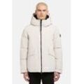 Winterjacke KHUJO "Gero" Gr. L (52), weiß (sanftes weiß) Herren Jacken Warme Outdoorjacke mit Kapuze