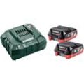 Metabo Basic-Set 12V 2 x LiHD 4.0 Ah 685301000 Werkzeug-Akku und Ladegerät 12 V 4 Ah LiHD