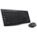 LOGITECH Funk-Tastatur- und Maus-Set MK270 schwarz