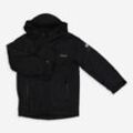 Schwarze Softshell-Jacke mit Logodruck