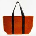 Orangefarbene Farum Tote Bag mit Logo