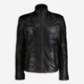 Schwarze Lederjacke