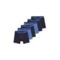 TOM TAILOR Herren Longpants im 6er-Set, blau, Uni, Gr. 4