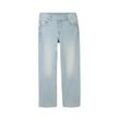 TOM TAILOR Jungen Straight Jeans mit Bio-Baumwolle, blau, Uni, Gr. 134