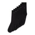 TOM TAILOR Herren Socken in einer 7-Tage-Box, schwarz, Uni, Gr. 39-42