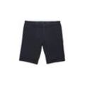 TOM TAILOR Herren Slim Chino Shorts in Melange Optik, blau, Meliert, Gr. 33