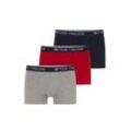 TOM TAILOR Herren Hip-Pants im Dreierpack, rot, Logo Print, Gr. S/4