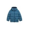 TOM TAILOR Jungen Pufferjacke mit abnehmbarer Kapuze, blau, Uni, Gr. 104/110