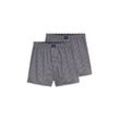 TOM TAILOR Herren Boxershorts im 2er-Set, blau, Kariert, Gr. 4