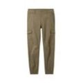 TOM TAILOR Jungen Cargo Hose mit aufgesetzten Taschen, grün, Uni, Gr. 176