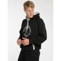 Kapuzenpullover NASSAU BEACH "NB22009", Herren, Gr. L, schwarz, 60% Baumwolle, 40% Polyester, Pullover Hoodie Sweatshirt