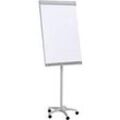 Franken Flipchart PRO Mobil FC41, 5 Rollen, höhenverstellbar, magnethaftend, Ablageschale, Tafel 670 x 950 mm