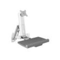 IB-MS600-W, Sit-Stand-Workstation mit Wandhalterung für einen Monitor bis zu 24 (61 cm)