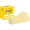 Haftnotizen Post-it 655 CY, 12 Blöcke, 100 Blatt je Block, 76 x 127 mm, PEFC-zertifiziert, gelb