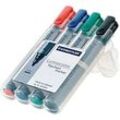 STAEDTLER Flipchartmarker Lumocolor 356, farbsortiert, 4er-Set