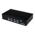 StarTech.com 4-Port USB KVM Swith with OSD - TAA Compliant - 1U Rack Mountable VGA KVM Switch (SV431DUSBU) - KVM-Switch - 4 Anschlüsse