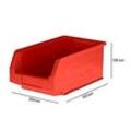 Sichtlagerkasten SSI Schäfer LF 321, Polypropylen, L 343 x B 209 x H 145 mm, 7,5 l, rot