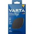 Wireless Charger Varta Pro, Schnellladen 15 W, für Qi-kompatible Geräte, USB Type C (inkl. Kabel), B 100 x T 100 x H 65 mm, schwarz