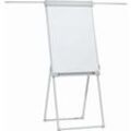 Franken Flipchart PRO Deluxe Standard FC84, Vierbeinstativ, höhenverstellbar, magnethaftend, 2 Seitenarme, Ablageschale, Tafel 670 x 950 mm