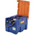 Mobile Tankstelle CEMO Blue-Mobil EASY, mit Membranpumpe CEMATIC BLUE 12 V, 200 l Tank für AdBlue®, Klappdeckel, B 800 x T 620 x H 610 mm