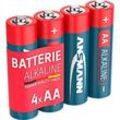 Ansmann Alkaline-Batterien Mignon AA, 4 Stück