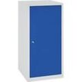 Werkzeugschrank, H 1000 x B 500 x T 500 mm, lichtgrau RAL 7035/enzianblau RAL 5010