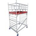 Alu-Fahrgerüst Krause ProTec XXL, 200 kg/m², TÜV-geprüft, gebremste Rollen, L 2000 x B 1400 x H 4300 mm