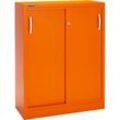 Schäfer Shop Select Schiebetürenschrank, 3 Ordnerhöhen, B 1200 mm, orange RAL 2004