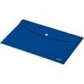 Leitz® Sammelmappe Recycle, Format A4, Druckknopfverschluss, blickdicht, 100 % recycelbar, Blauer Engel, Recyclingkunststoff, blau